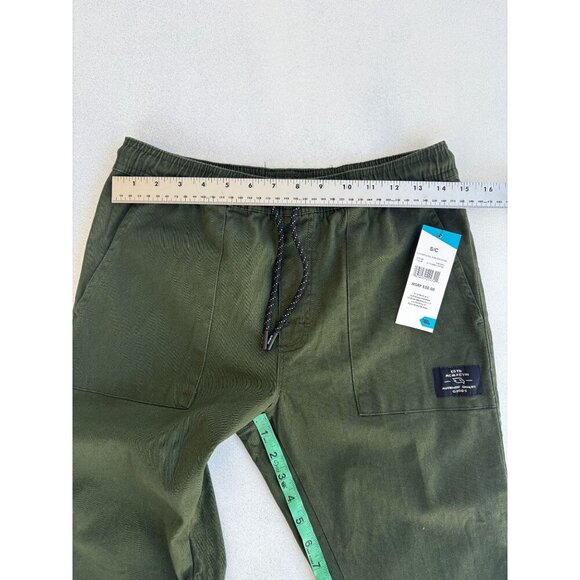 Tony Hawk Mens Olive Green Elastic Waist Jogger Pants W/ Drawstring & Pockets Si - Picture 4 of 6